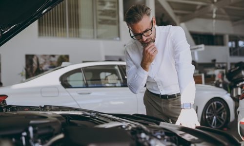 Adult,Thoughtful,Man,Customer,Male,Buyer,Client,Wear,Shirt,Examining